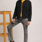 ALAN-MEN BLACK REGULAR FIT JACKET