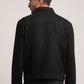 ALLAN-MEN BLACK REGULAR FIT JACKET