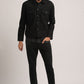 ALLAN-MEN BLACK REGULAR FIT JACKET