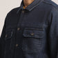 ALLEN-MEN DARK BLUE REGULAR FIT JACKET