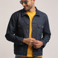 ALLEN-MEN DARK BLUE REGULAR FIT JACKET