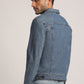 BRIAN-MEN MID BLUE REGULAR FIT JACKET