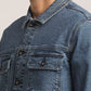 BRIAN-MEN MID BLUE REGULAR FIT JACKET