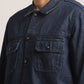 BRYAN-MEN DARK BLUE REGULAR FIT JACKET