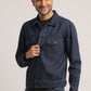 BRYAN-MEN DARK BLUE REGULAR FIT JACKET