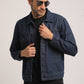 BRYAN-MEN DARK BLUE REGULAR FIT JACKET