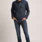 BRYAN-MEN DARK BLUE REGULAR FIT JACKET