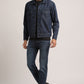 BRYAN-MEN DARK BLUE REGULAR FIT JACKET