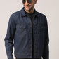 BRYAN-MEN DARK BLUE REGULAR FIT JACKET