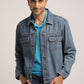 COLE-MEN MID BLUE REGULAR FIT JACKET