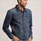 CONOR-MEN DARK BLUE CLASSIC TRUCKER JACKET