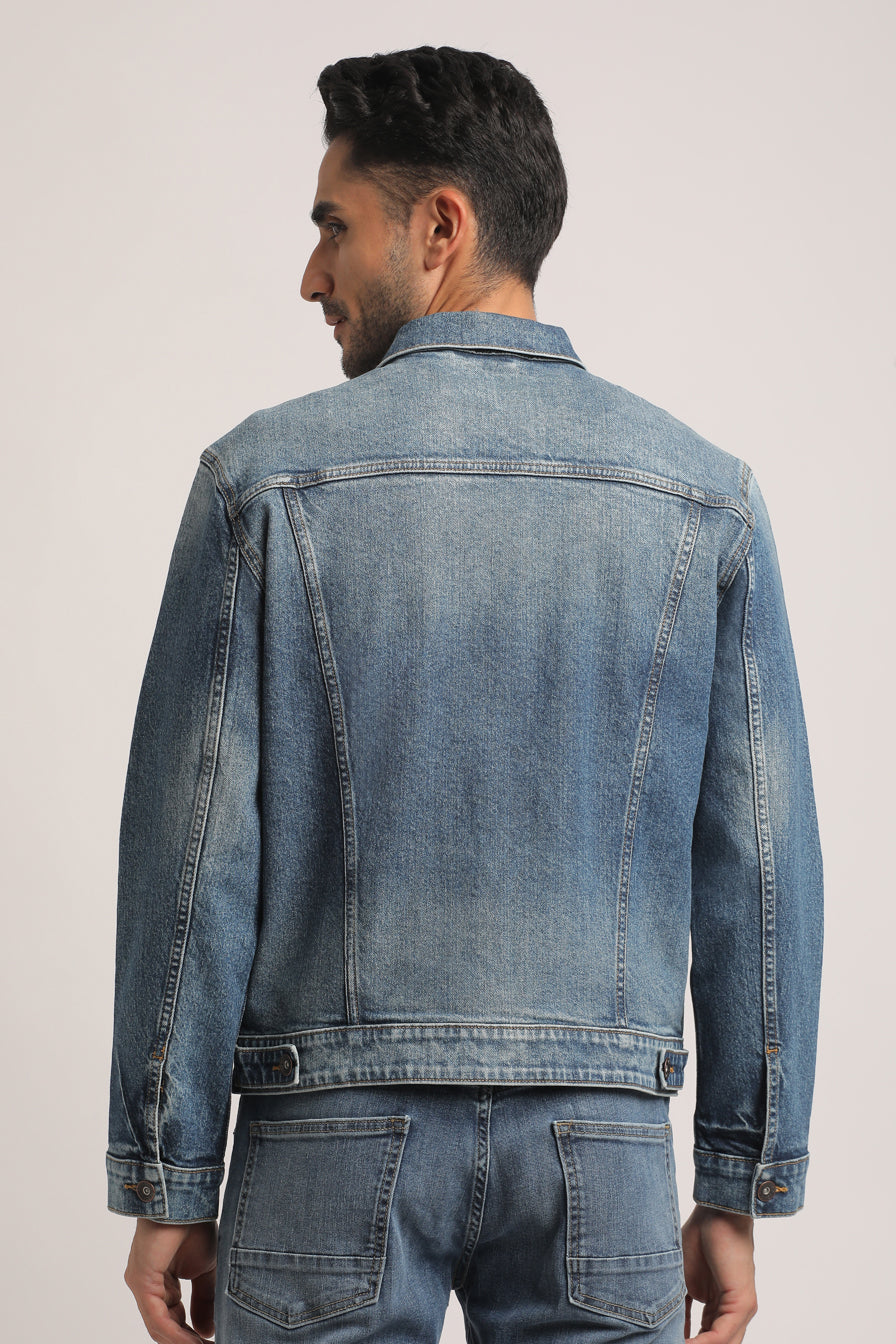 CORY-MEN MID BLUE CLASSIC TRUCKER JACKET