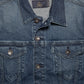 DAMIAN-MEN DARK BLUE CLASSIC TRUCKER JACKET