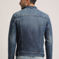 DAMIAN-MEN DARK BLUE CLASSIC TRUCKER JACKET