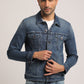 DAMIAN-MEN DARK BLUE CLASSIC TRUCKER JACKET