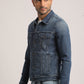 DAMIAN-MEN DARK BLUE CLASSIC TRUCKER JACKET