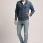 DAMIAN-MEN DARK BLUE CLASSIC TRUCKER JACKET