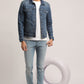 DAMIAN-MEN DARK BLUE CLASSIC TRUCKER JACKET