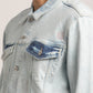 DAMIEN-MEN LIGHT BLUE CLASSIC TRUCKER JACKET