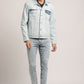 DAMIEN-MEN LIGHT BLUE CLASSIC TRUCKER JACKET