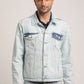 DAMIEN-MEN LIGHT BLUE CLASSIC TRUCKER JACKET