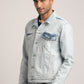 DAMIEN-MEN LIGHT BLUE CLASSIC TRUCKER JACKET