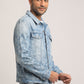 DAMON-MEN LIGHT BLUE CLASSIC TRUCKER JACKET