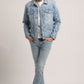 DAMON-MEN LIGHT BLUE CLASSIC TRUCKER JACKET