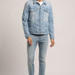 DAMON-MEN LIGHT BLUE CLASSIC TRUCKER JACKET