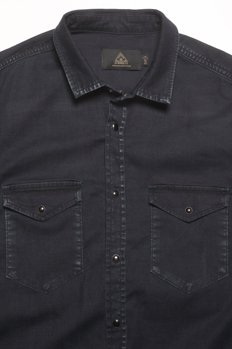 DELANEY-MEN DARK BLUE SLIM FIT SHIRT