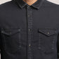 DELANEY-MEN DARK BLUE SLIM FIT SHIRT