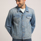 DEREK-MEN LIGHT BLUE CLASSIC TRUCKER JACKET