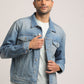 DEREK-MEN LIGHT BLUE CLASSIC TRUCKER JACKET