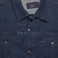 DERRICK-MEN DARK BLUE CLASSIC TRUCKER JACKET