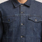 DERRICK-MEN DARK BLUE CLASSIC TRUCKER JACKET