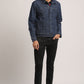 DERRICK-MEN DARK BLUE CLASSIC TRUCKER JACKET