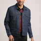 DERRICK-MEN DARK BLUE CLASSIC TRUCKER JACKET