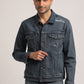 DEVIN-MEN DARK BLUE CLASSIC TRUCKER JACKET