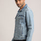 DILAN-MEN LIGHT BLUE CLASSIC TRUCKER JACKET