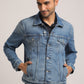 DILLON-MEN MID BLUE CLASSIC TRUCKER JACKET