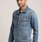 DILLON-MEN MID BLUE CLASSIC TRUCKER JACKET