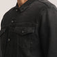 DOMINICK-MEN BLACK CLASSIC TRUCKER JACKET