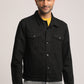 DOMINIK-MEN BLACK CLASSIC TRUCKER JACKET