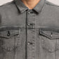 DONOVAN-MEN GREY CLASSIC TRUCKER JACKET