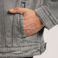 DONOVAN-MEN GREY CLASSIC TRUCKER JACKET