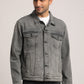 DONOVAN-MEN GREY CLASSIC TRUCKER JACKET