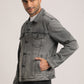 DONOVAN-MEN GREY CLASSIC TRUCKER JACKET