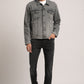 DONOVAN-MEN GREY CLASSIC TRUCKER JACKET