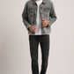 DONOVAN-MEN GREY CLASSIC TRUCKER JACKET