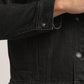 DORIAN-MEN BLACK CLASSIC TRUCKER JACKET